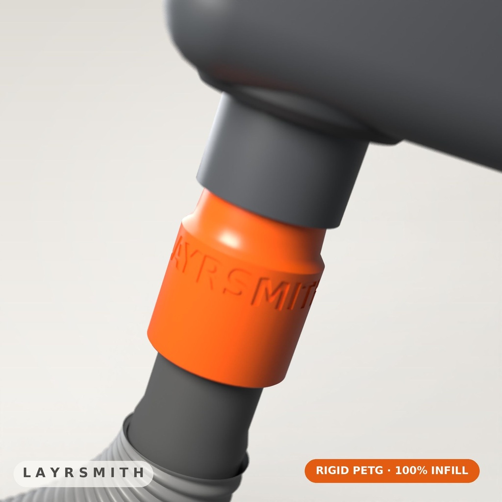 [ASP-M36-T32.5-PETG] Adaptateur d'aspiration 36 mm → tuyau 1-1/4 po — Makita, Metabo