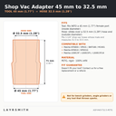 ASP-M45-T32.5-PETG — Fiche des cotes