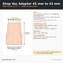 ASP-M45-T43-PETG — Fiche des cotes