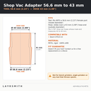 ASP-M56.6-T43-PETG — Fiche des cotes