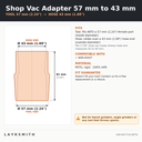 ASP-M57-T43-PETG — Fiche des cotes