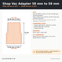 ASP-M58-T58-PETG — Fiche des cotes