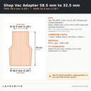 ASP-M58.5-T32.5-PETG — Fiche des cotes