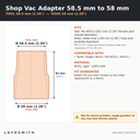 ASP-M58.5-T58-PETG — Fiche des cotes