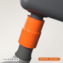 [ASP-T32.5-F29.5-PETG] Adaptateur d'aspiration 29,5 mm → tuyau 1-1/4 po — Mirka