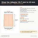 ASP-T43-F39.7-PETG — Fiche des cotes