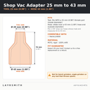 ASP-T43-M25-PETG — Fiche des cotes