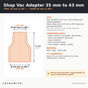 ASP-T43-M35-PETG — Fiche des cotes