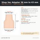 ASP-T43-M36-PETG — Fiche des cotes