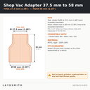 ASP-T58-F37.5-PETG — Fiche des cotes