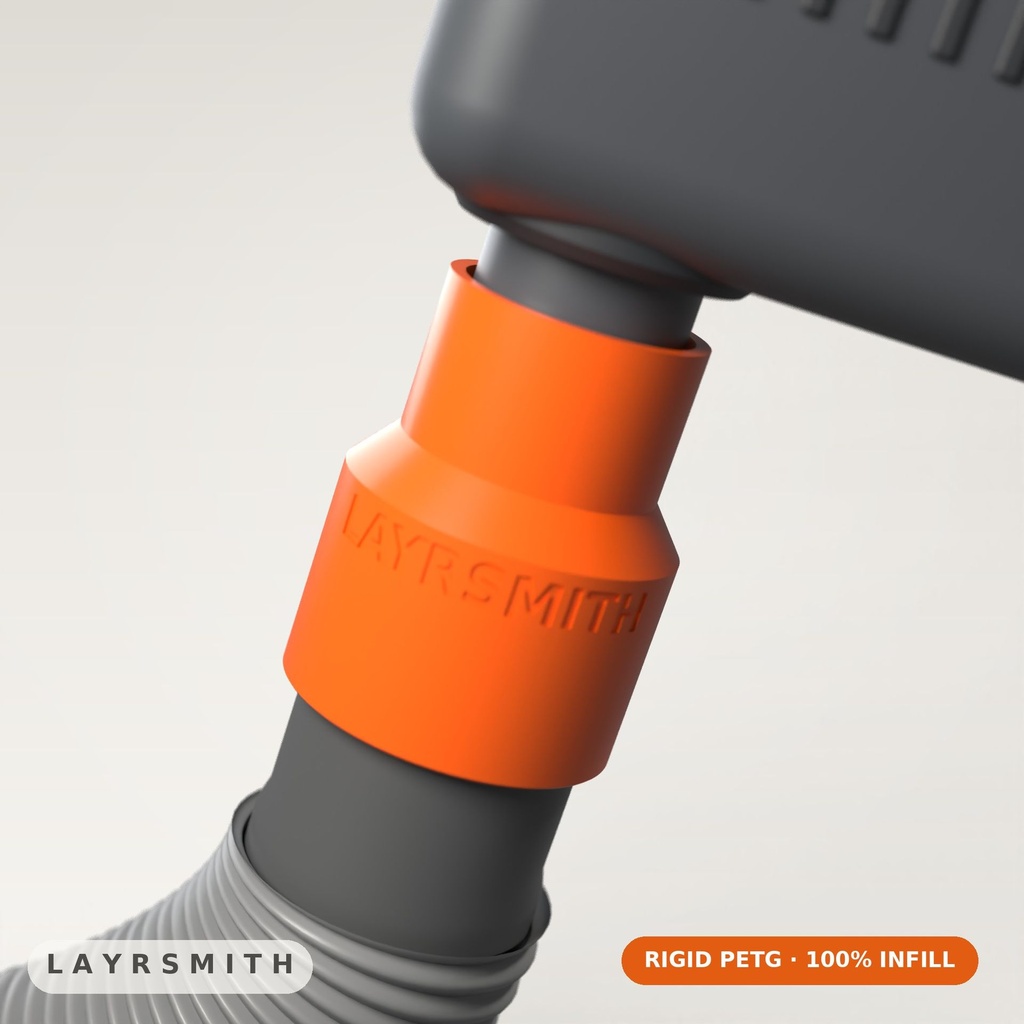 [ASP-T58-F42-PETG] Adaptateur d'aspiration 42 mm → tuyau 2-1/2 po — Craftsman, DeWalt +1