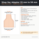 ASP-T58-M35-PETG — Fiche des cotes
