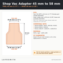 ASP-T58-M45-PETG — Fiche des cotes