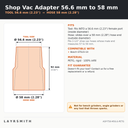 ASP-T58-M56.6-PETG — Fiche des cotes